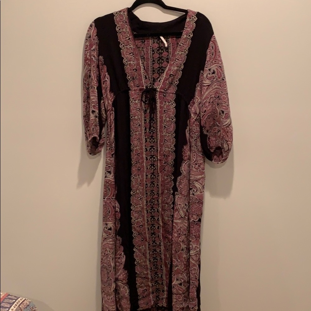 Free People Printed Maxi-Size M